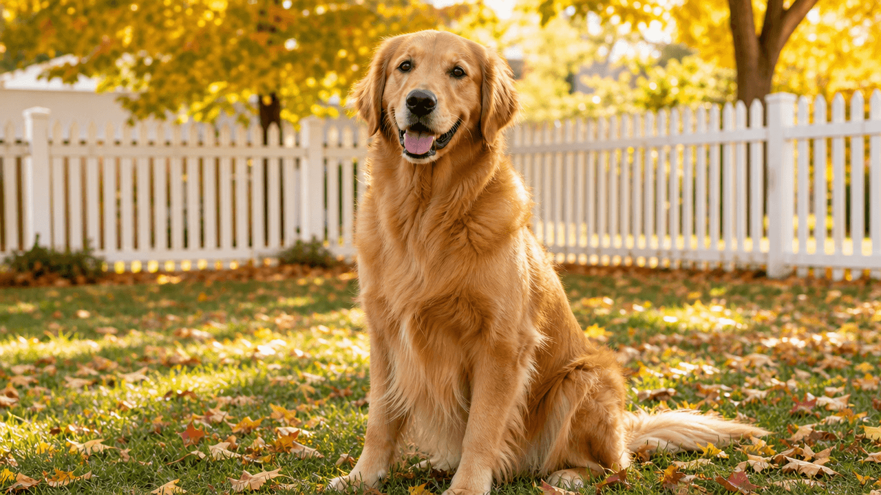 Golden Retriever in American backyard — US pet guides SmartPawParent