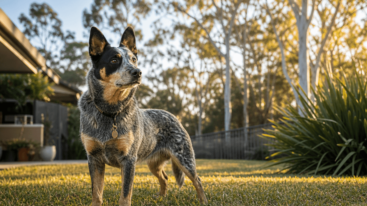 New pet owner guide Australia — Australian Cattle Dog in a suburban backyard