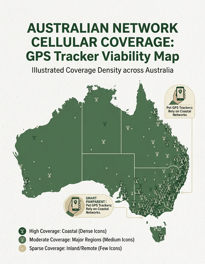 Illustration showing 3G network shutdown versus supported 4G GPS tracker networks.
