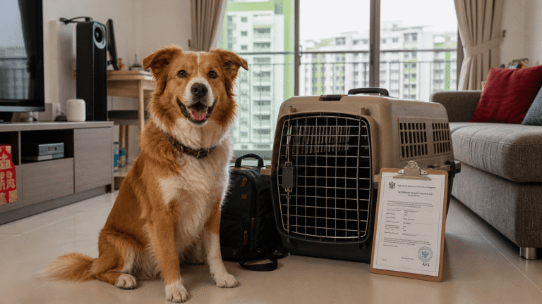 traveling overseas with your pet from singapore